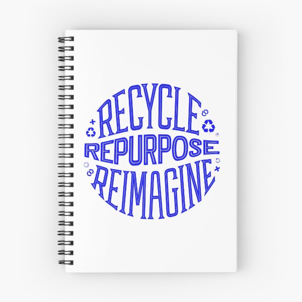 Item preview, Blue Recycle Repurpose Reimagine | Environmental | Earth Day designed and sold by PinkGoddessLove.