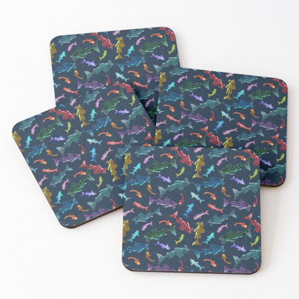 Item preview, Galaxy Rainbow Whale Sharks designed and sold by FaireWaveArt.