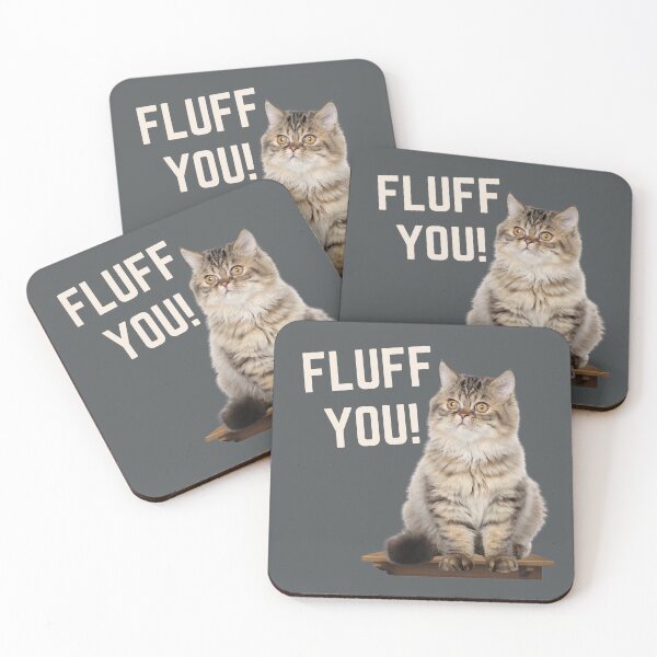 Item preview, Adorable "Fluff You!" Cat Shelf Graphic – The Perfect Gift for Cat Lovers designed and sold by MugsAndDuds.