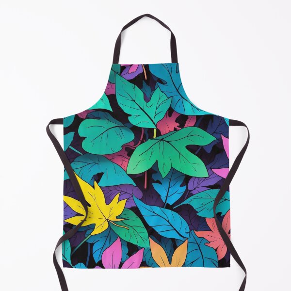 Item preview, Neon Jungle Leaves in Vibrant Colours designed and sold by ArtComixHaven.