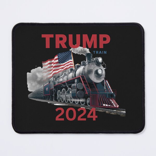 Item preview, Trump Train 2024 with an old style steam engine and American flag designed and sold by AmericaFreedom.