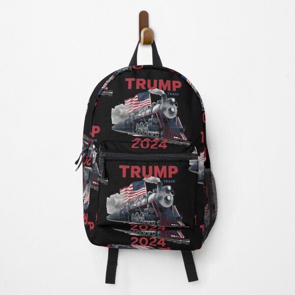 Item preview, Trump Train 2024 with an old style steam engine and American flag designed and sold by AmericaFreedom.
