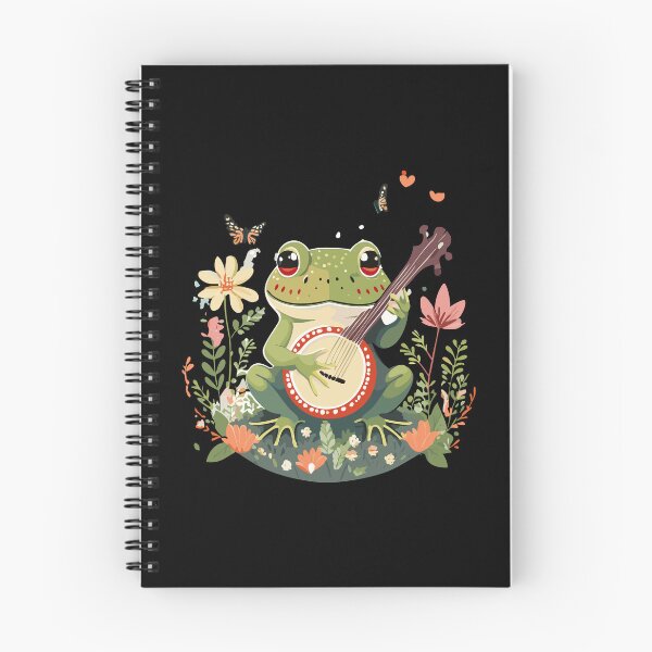 Item preview, Cute Cottagecore Aesthetic Frog Playing Banjo Vintage Graphic designed and sold by Dapper-Art.