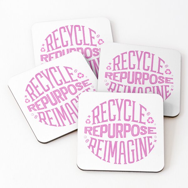 Item preview, Pink Recycle Repurpose Reimagine | Environmental | Earth Day designed and sold by PinkGoddessLove.