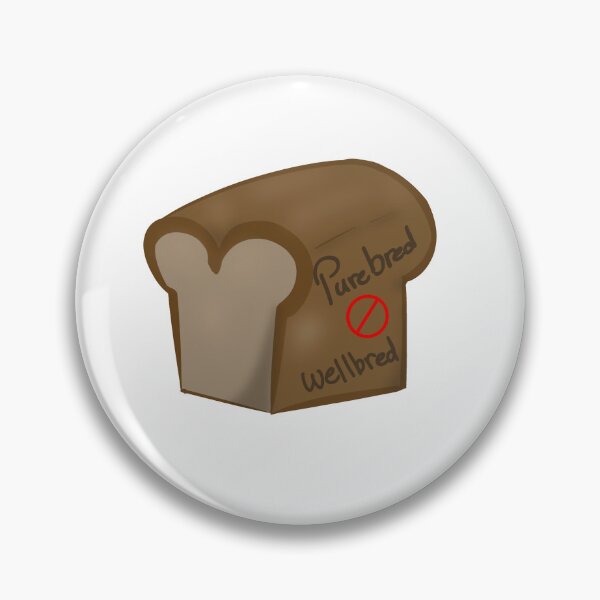 Item preview, Purebred Does Not Equal Wellbred Joke Dog Sticker designed and sold by UptownMuttCreations.
