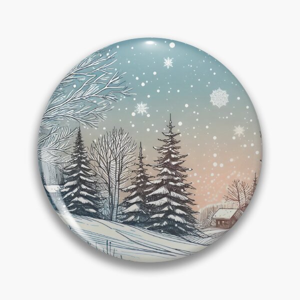 Item preview, Winter Village - Snowy Night Scene designed and sold by SipandStan.