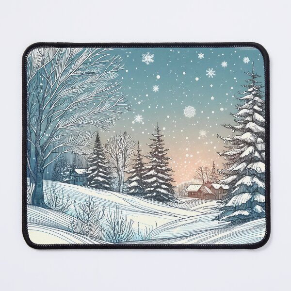 Item preview, Winter Village - Snowy Night Scene designed and sold by SipandStan.