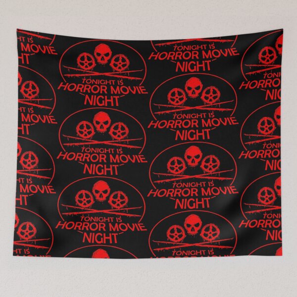 Item preview, Horror Movie Night – Blood Red Thrills halloween designed and sold by ironpalette.