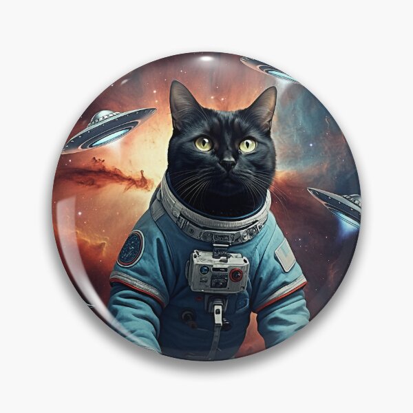 Item preview, Galactic Cat Astronaut designed and sold by Nostalgia Busters.