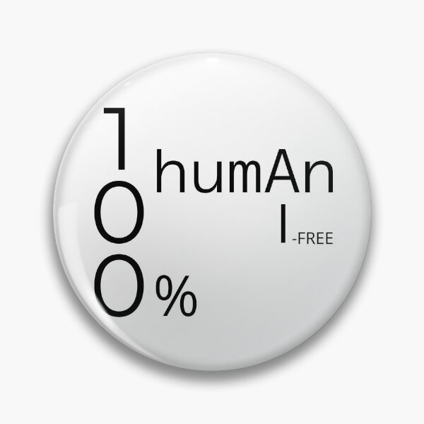 Item preview, Embracing Humanity | 100% Human, AI-Free Message designed and sold by NudnaGrafika.