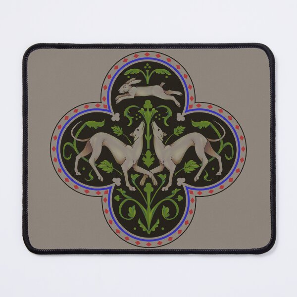 Item preview, Floor Tile from Saint-Chapelle in Paris featuring Hounds and a Hare designed and sold by SnowAfterFyre.