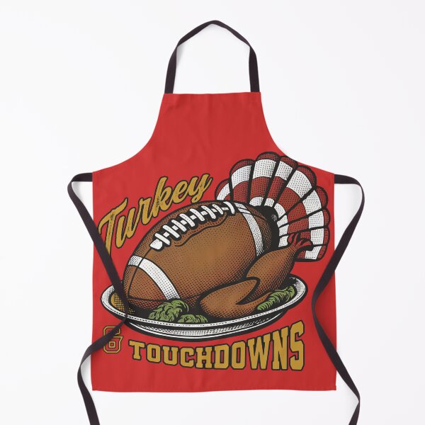 Item preview, Turkey and Touchdowns designed and sold by Quirkmoji.