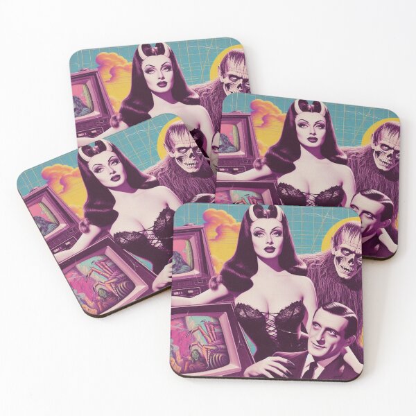 Item preview, Retro Futurism Creepy Woman designed and sold by PulpVintage.