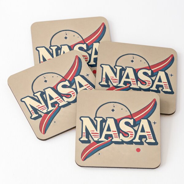 Item preview, Retro NASA Logo – Vintage-Inspired Design with Faded Typography designed and sold by Gold Turtle  Lina.
