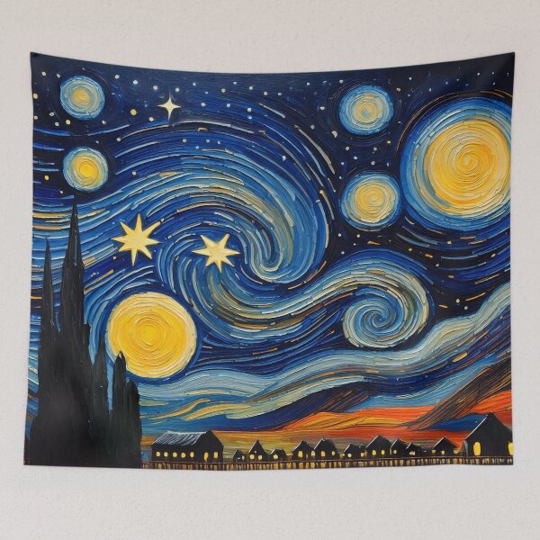 Item preview, A Starry Night  designed and sold by ArtFactoryAI.