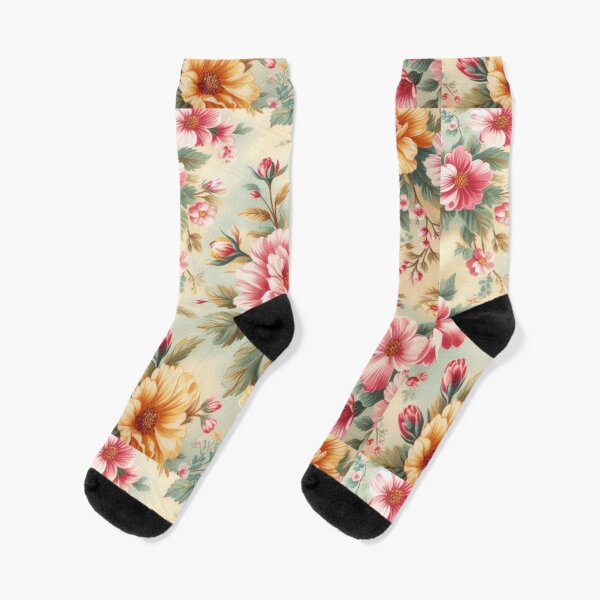 Vista previa del artículo con la obra «flores vintage», diseñado y vendido por sevenmountains.