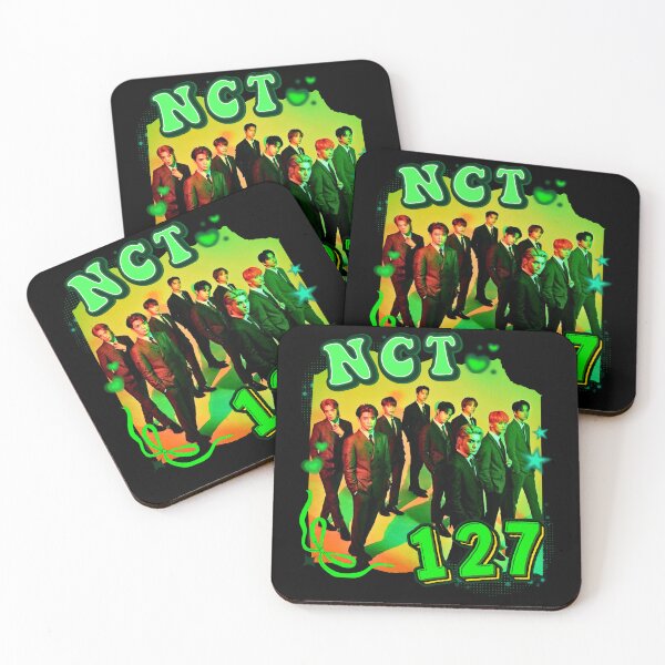 Item preview, NCT 127 Collage: Neon Green Electric Vibes designed and sold by AJUNICE STUDIO.