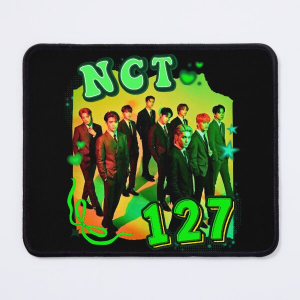 Item preview, NCT 127 Collage: Neon Green Electric Vibes designed and sold by AJUNICE STUDIO.