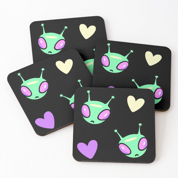 Item preview, I Heart Alien Pattern designed and sold by jolty.