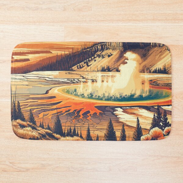 Item preview, Grand Prismatic Spring Yellowstone designed and sold by RayCrimson.