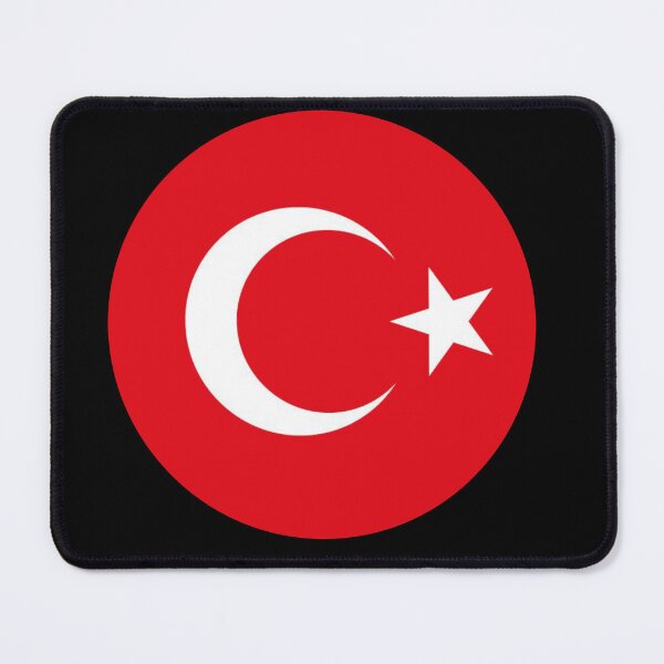 Item preview, Turkey Flag Round designed and sold by MoonElite.