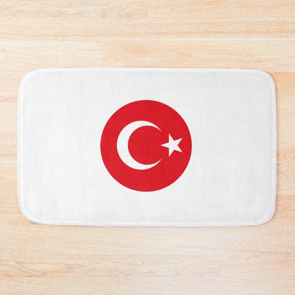 Item preview, Turkey Flag Round designed and sold by MoonElite.