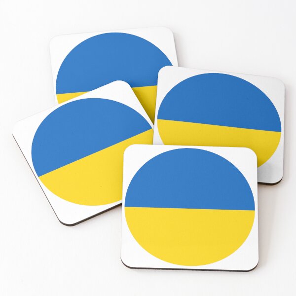 Item preview, Ukraine Flag Round designed and sold by MoonElite.