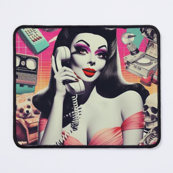 Item preview, 80s Retrowave Gothic Woman designed and sold by PulpVintage.