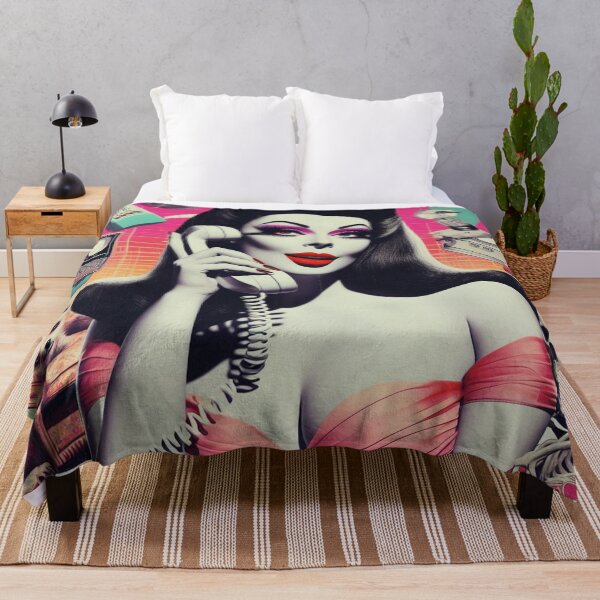 Item preview, 80s Retrowave Gothic Woman designed and sold by PulpVintage.