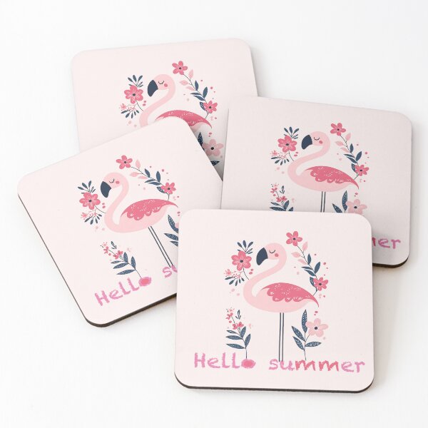 Item preview, Cute Cartoon Flamingo with Playful Charm designed and sold by nada-art.