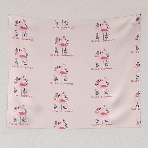 Item preview, Cute Cartoon Flamingo with Playful Charm designed and sold by nada-art.