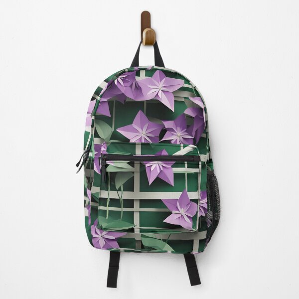 Item preview, Origami Art - Nature's Elegance: Clematis Climbing the Trellis designed and sold by ArtfulFolds.