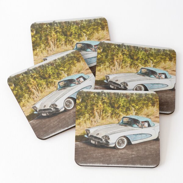 Item preview, American vintage car Chevrolet Corvette C1 from the 1950 designed and sold by Ermes.S.