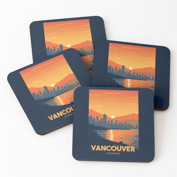 Item preview, A Vintage Travel Art of Vancouver - Canada  designed and sold by GoodOldVintage.
