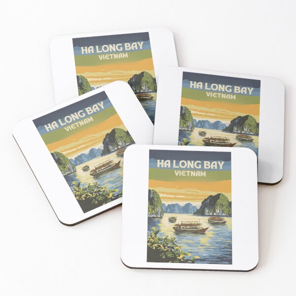 Item preview, A Vintage Travel Illustration of Ha Long Bay - Vietnam  designed and sold by GoodOldVintage.