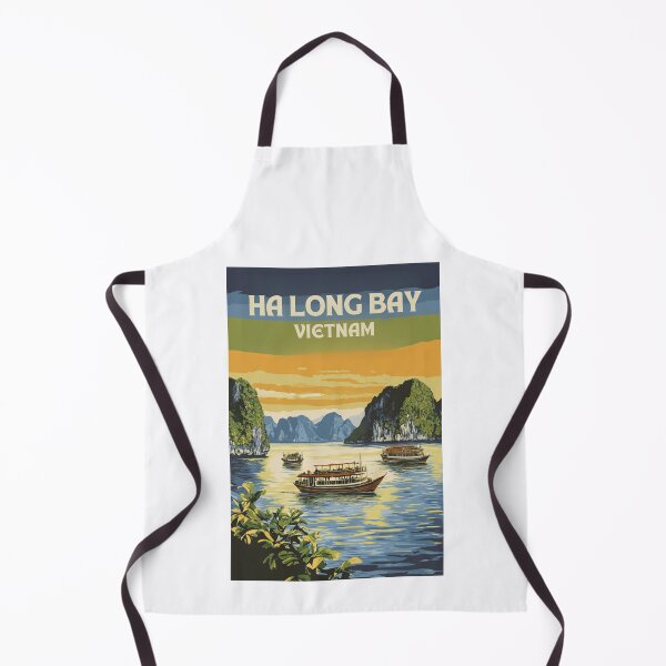 Item preview, A Vintage Travel Illustration of Ha Long Bay - Vietnam designed and sold by GoodOldVintage.