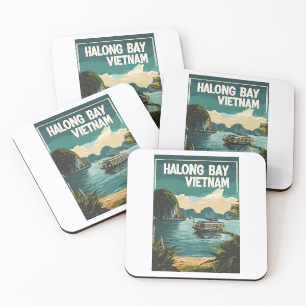 Item preview, A Vintage Travel Illustration of Ha Long Bay - Vietnam  designed and sold by GoodOldVintage.
