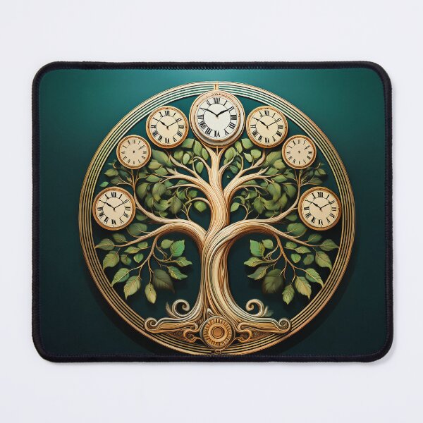 Item preview, a tree of time, where the branches and leaves are replaced with various clocks. designed and sold by HEMRO.