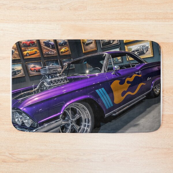Item preview, 1960s Metallic Purple w/Orange Flames Muscle Car designed and sold by RocketMobster.