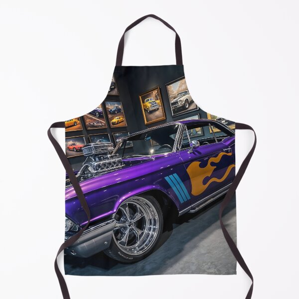 Item preview, 1960s Metallic Purple w/Orange Flames Muscle Car designed and sold by RocketMobster.