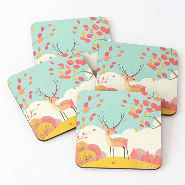 Item preview, Deer on the hill designed and sold by GinngerB.