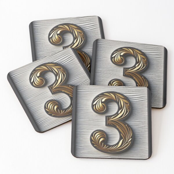 Item preview, House Number 3 Sticker designed and sold by carlarmes.