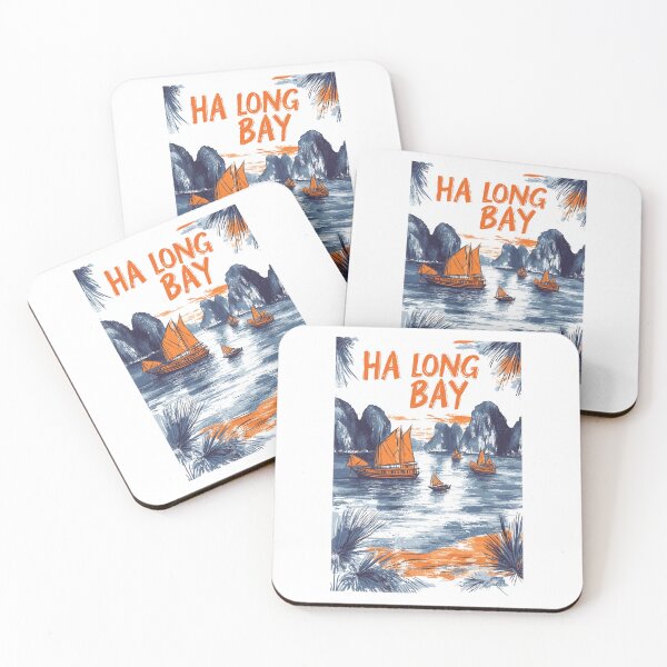 Item preview, A Vintage Travel Illustration of Ha Long Bay - Vietnam  designed and sold by GoodOldVintage.
