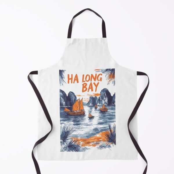 Item preview, A Vintage Travel Illustration of Ha Long Bay - Vietnam designed and sold by GoodOldVintage.