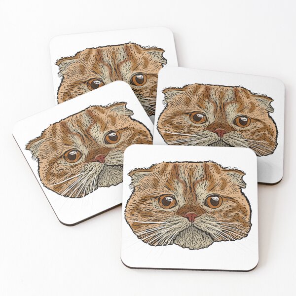 Item preview, scottish fold cat designed and sold by Artbychb.