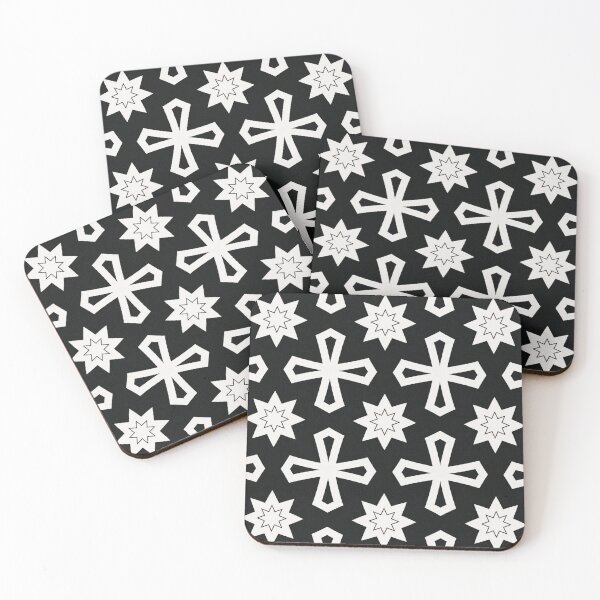 Item preview, Black And White Cool Stars Abstract Patterns designed and sold by violet-hope.