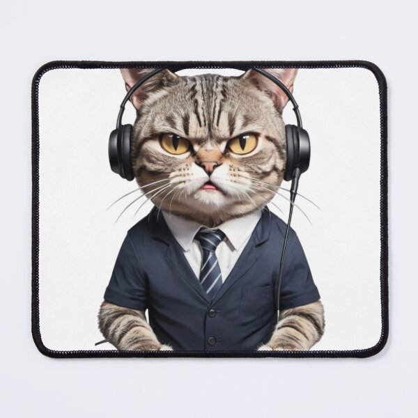 Item preview, Customer Service Cat designed and sold by PhatsTheCat.