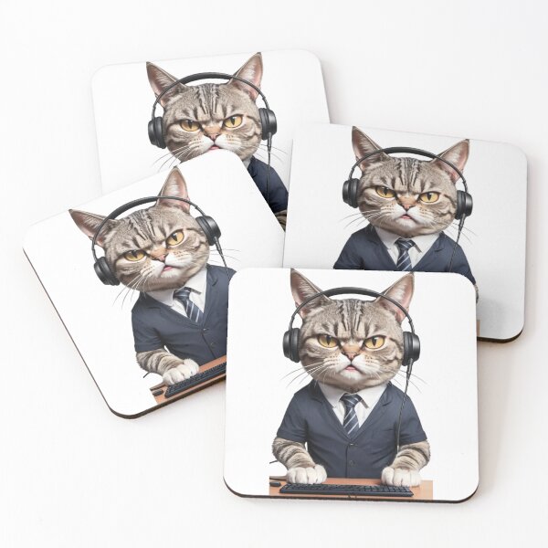 Item preview, Customer Service Cat  designed and sold by PhatsTheCat.