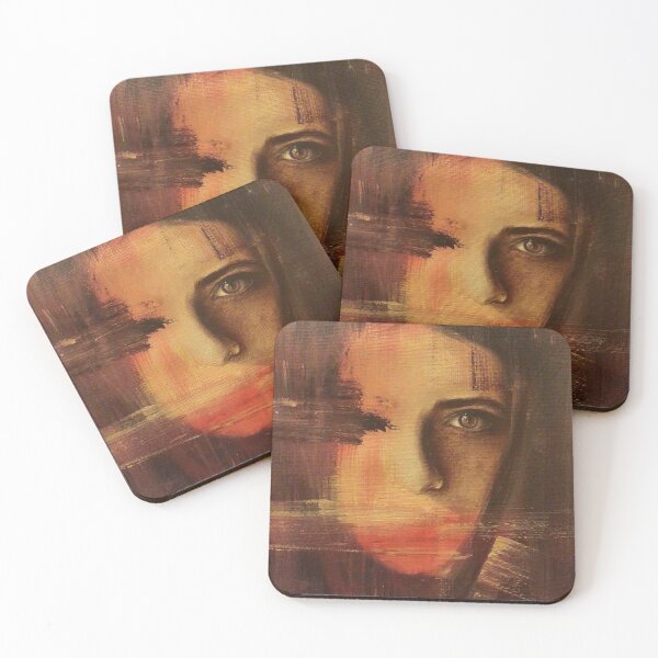 Item preview, Silent Intensity - portrait painting with oil  designed and sold by hazemomar.