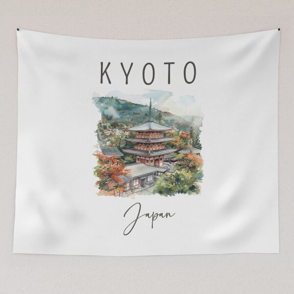 Item preview, A Watercolor Design of Kyoto - Japan designed and sold by Sketch-Shack.